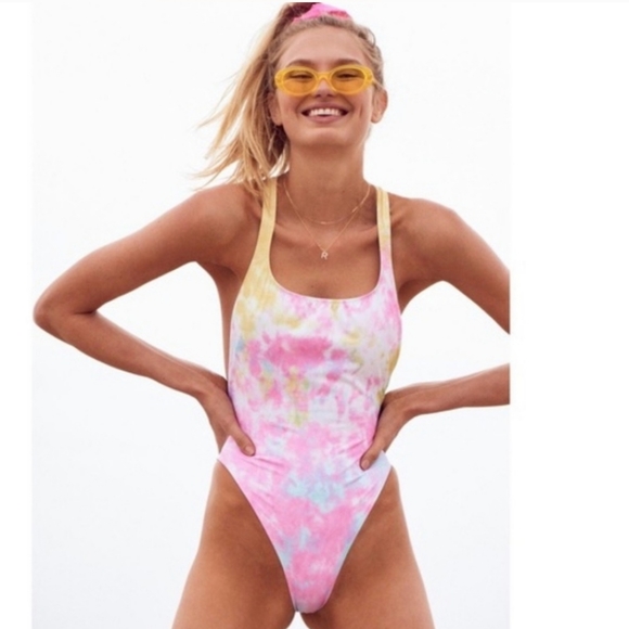 nwot solid & striped redone one piece xs tie dye - Picture 2 of 7